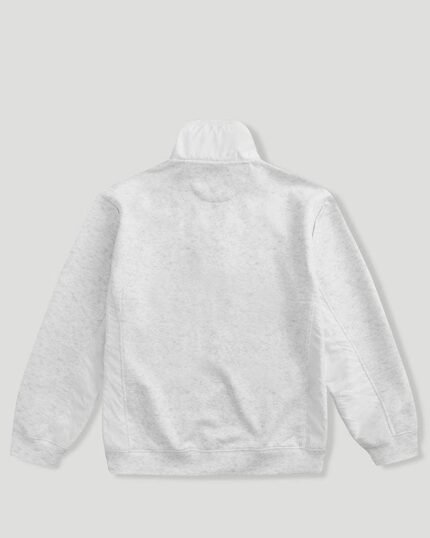 Geedup Core Logo Qtr Zip White Marle