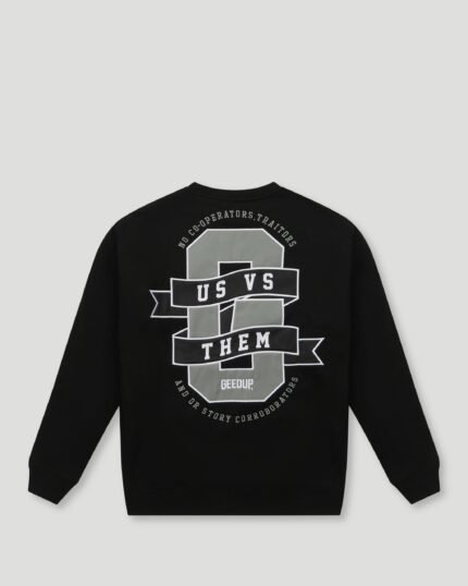 Geedup Us vs. Them Crewneck Black