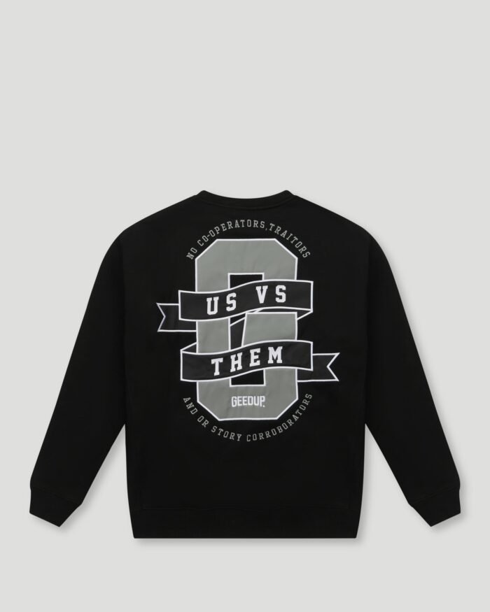 Geedup Us vs. Them Crewneck Black