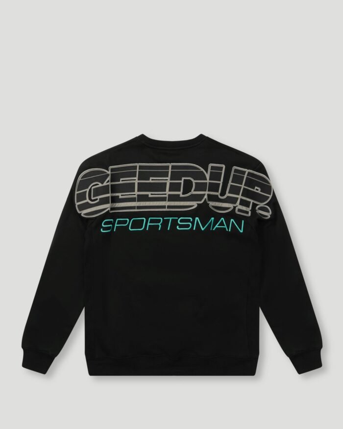 Geedup OS Sportsman 2.0 Crewneck Black/Aqua Green
