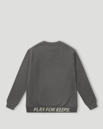 Geedup PFK Core Logo Embossed Crewneck Asphalt