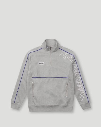 Geedup Play For Keeps Qtr Zip Grey/Blue