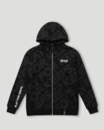 Geedup PFK Monogram Zip Jacket Black