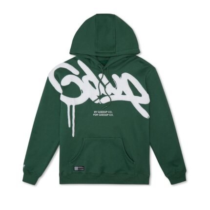 Geedup Handstyle Hoodie Green/White