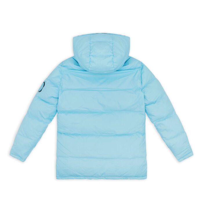 Geedup Team Logo Reversible Duck Down Jacket Baby Blue/Black