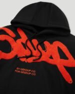 Geedup Handstyle Hoodie Black/Burnt Orange