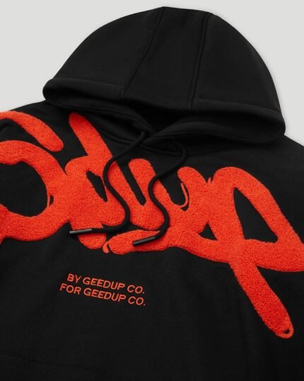 Geedup Handstyle Hoodie Black/Burnt Orange