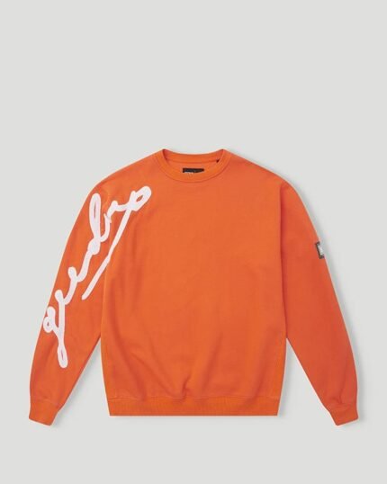Geedup Script Logo Crewneck Orange