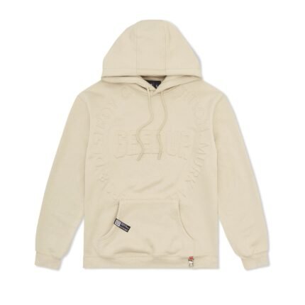 Geedup O/S Emblem Emboss Hoody Sand