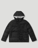 Geedup Core Logo Reversible Puffer Jacket Black/White
