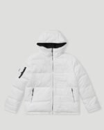 Geedup Core Logo Reversible Puffer Jacket Black/White