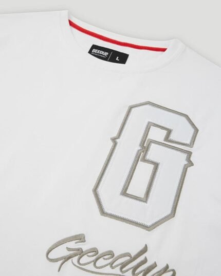 Geedup G Script Logo T-Shirt White