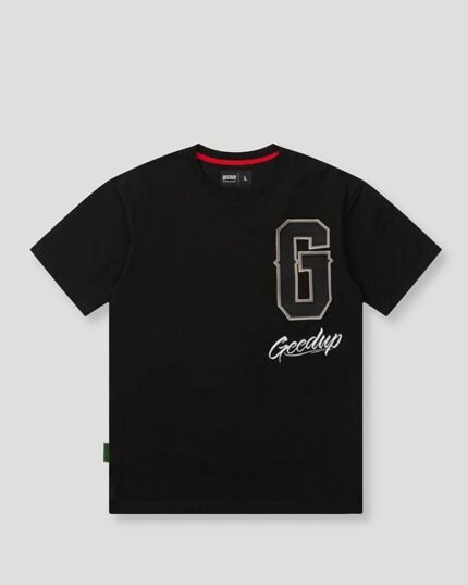Geedup G Script Logo T-Shirt Black