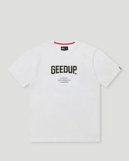 Geedup City T-Shirt White/Black