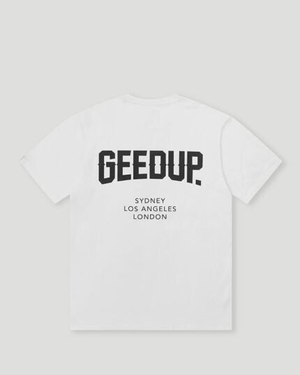 Geedup City T-Shirt White/Black