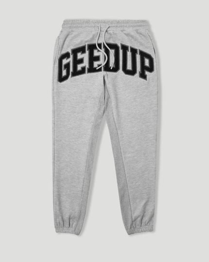 Geedup Team Logo Trackpants Grey Marle/Black
