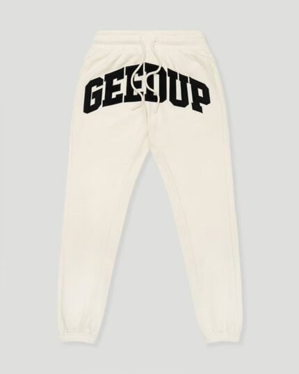 Geedup Team Logo Trackpants Buttercream/Black
