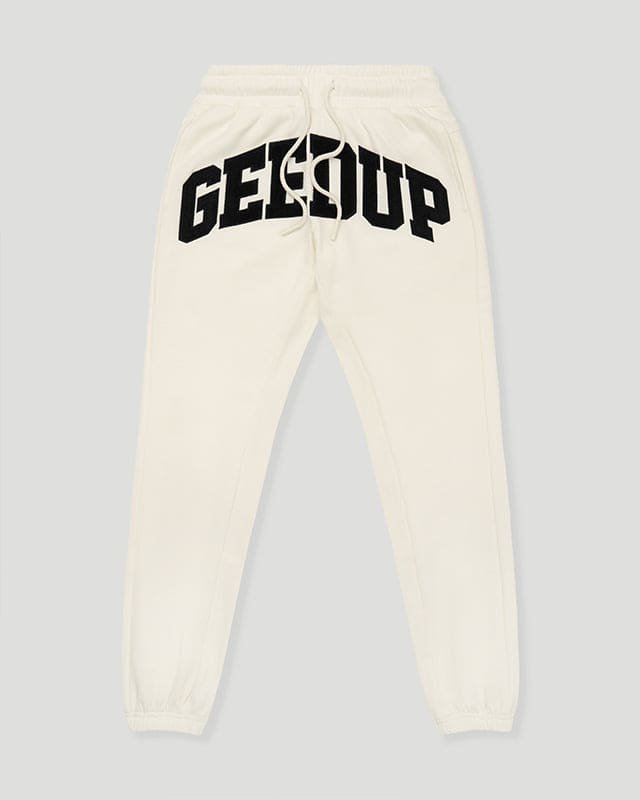 Geedup Team Logo Trackpants Buttercream/Black Geedup Team Logo Trackpants Buttercream/Black