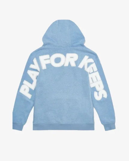 GEEDUP PLAY FOR KEEPS LIGHT BLUE HOODIE