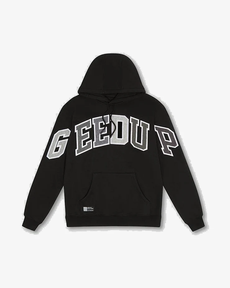 GEEDUP TEAM LOGO HOODIE BLACK GREY MONOCHROME GEEDUP TEAM LOGO HOODIE BLACK GREY MONOCHROME