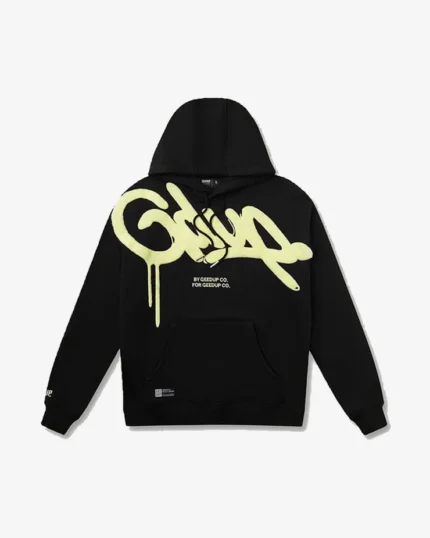 GEEDUP HANDSTYLE BLACK SORBET HOODIE