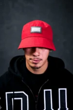 Core Logo Ripstop Bucket Hat Red