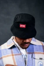 Core Logo Ripstop Bucket Hat Black