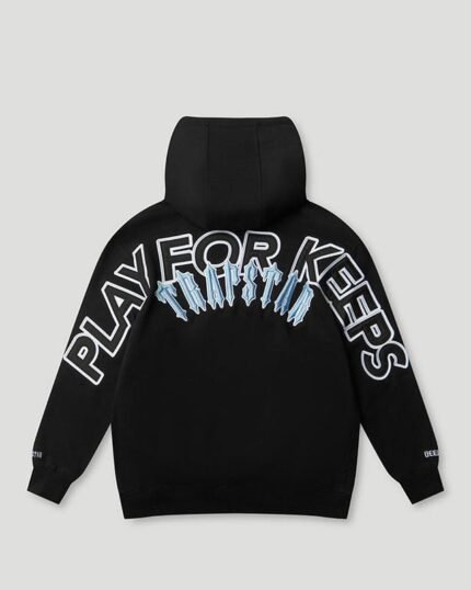 GEEDUP X TRAPSTAR X IRON GATE PFK BLACK COOL BLUE HOODIE