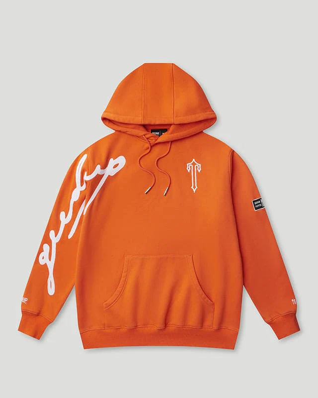 Signature x Trapstar T Hoodie Orange/White Signature x Trapstar T Hoodie Orange/White