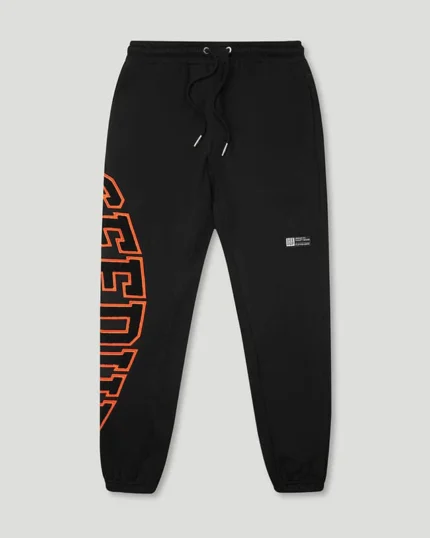 Team Logo Trackpants Black/Black Orange